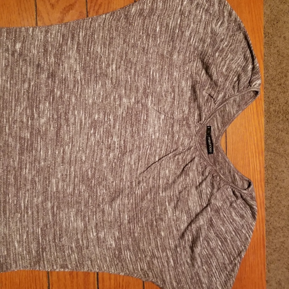 Maurices lightweight gray-purple 3/4 synch sleeve